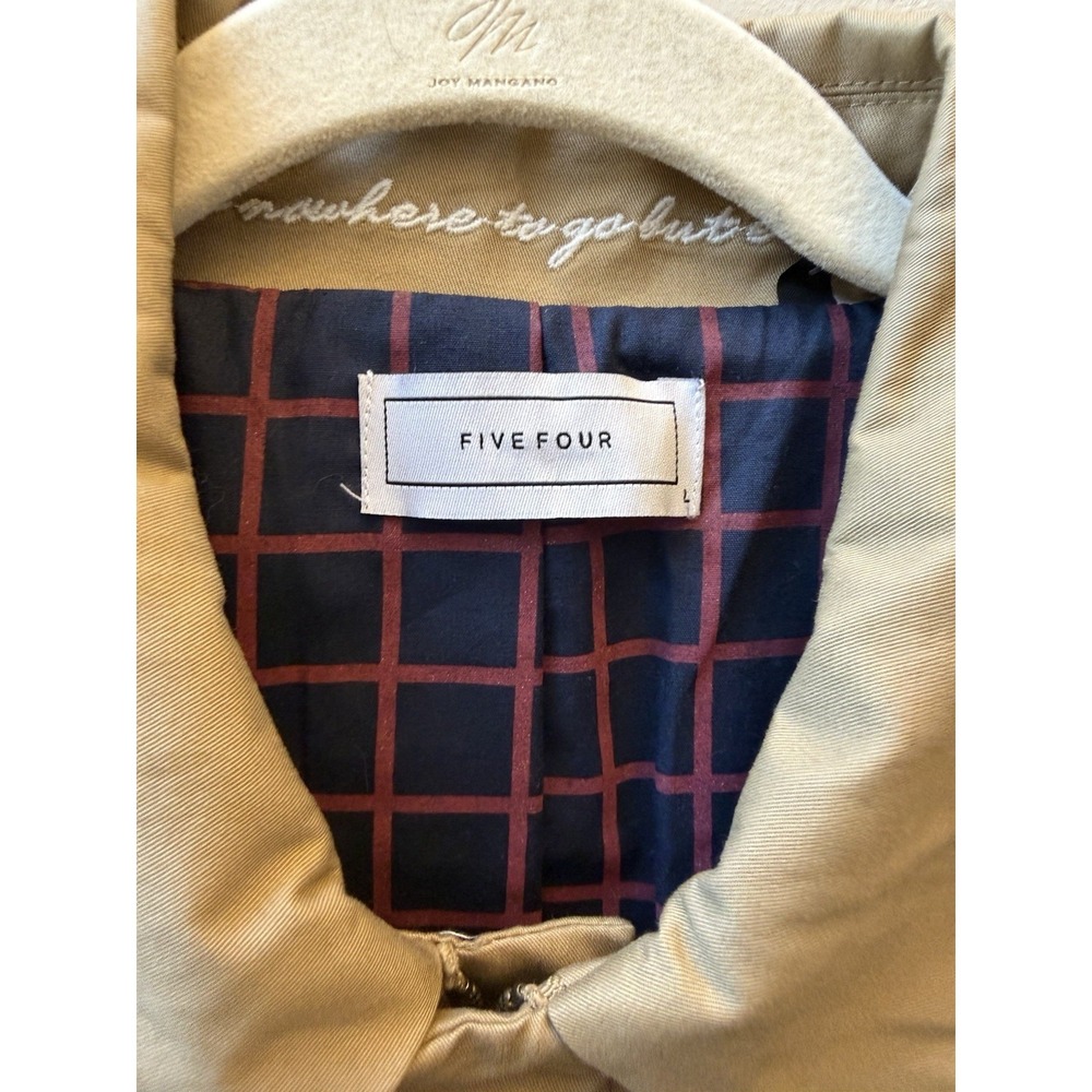 Five Four Lightweight Khaki Jacket Modern Tailored Cotton Work Golf Casual Churc - Picture 2 of 15
